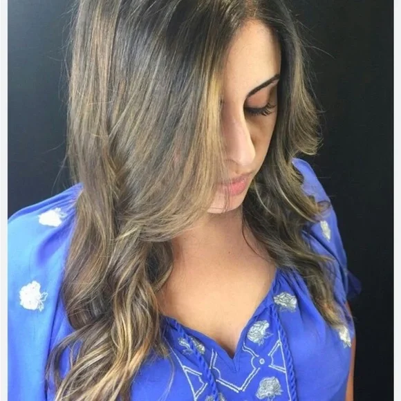 Medium tassel front and sleeves blue - Picture 2 of 3